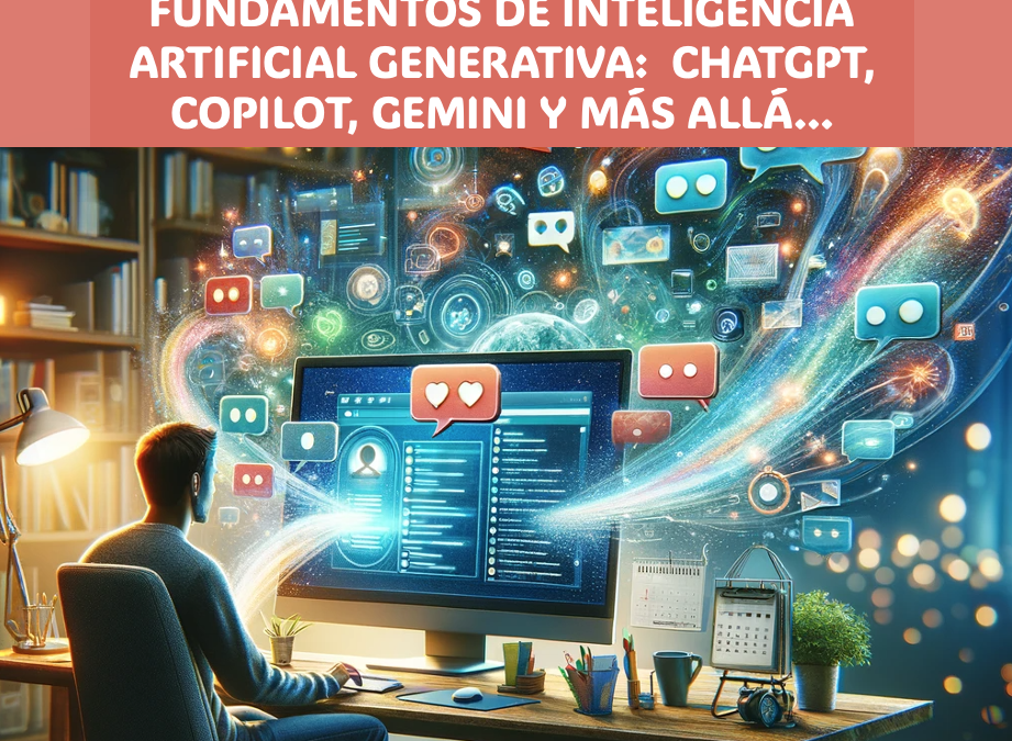 Curso: Fundamentos de Inteligencia Artificial Generativa: ChatGPT, Copilot, Gemini y … más allá. 8, 9 y 11 de julio de 2024